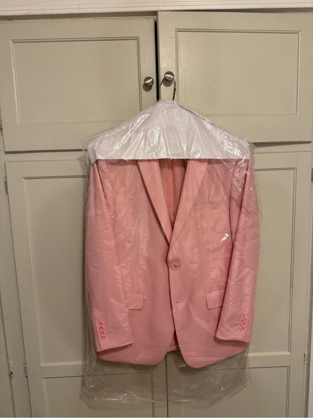 Giorgio Fiorelli-Men's Pink Single-Breasted Blazer